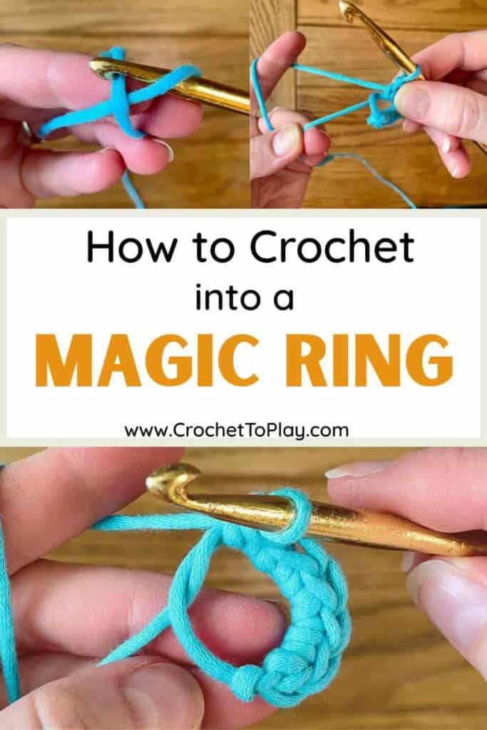 Pin image for magic ring blog post