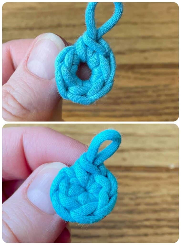 Ch 2 or magic ring